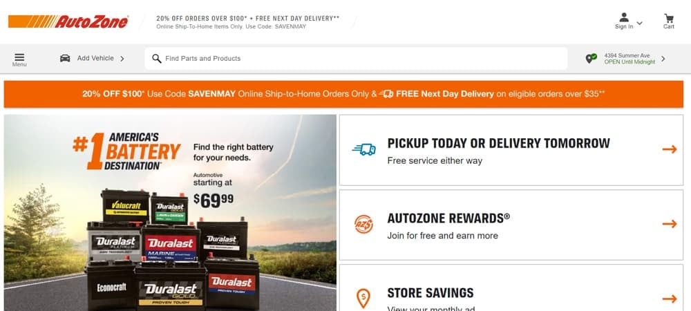 Autozone Online Car Parts