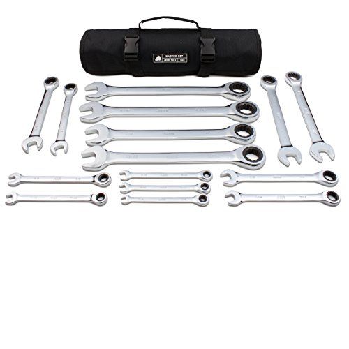JAEGER 15pc TightSpot SAE Ratcheting Wrench Set with Case