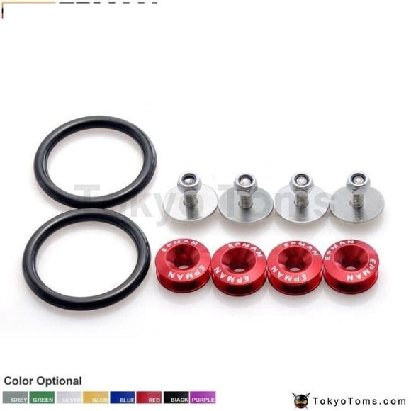 Quick Release Fasteners Are Ideal For Front Bumpers Trunk / Hatch Lids & Rear Engine Parts